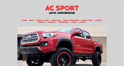 Desktop Screenshot of acsportinc.com